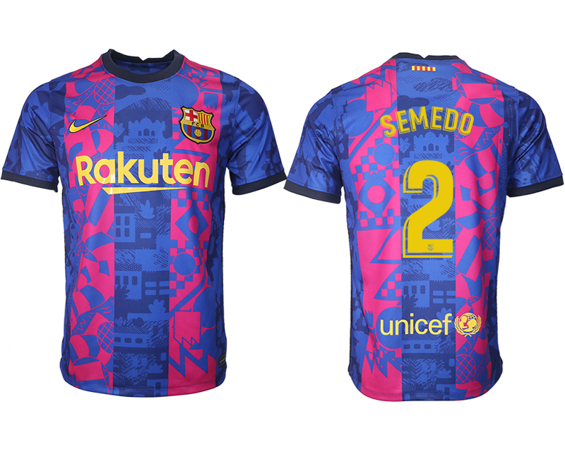 Cheap Men 2021-2022 Club Barcelona blue training suit aaa version 2 Soccer Jersey